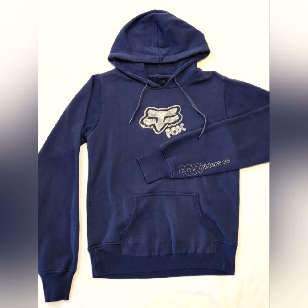 Women's Fox Racing Navy bule hoodie